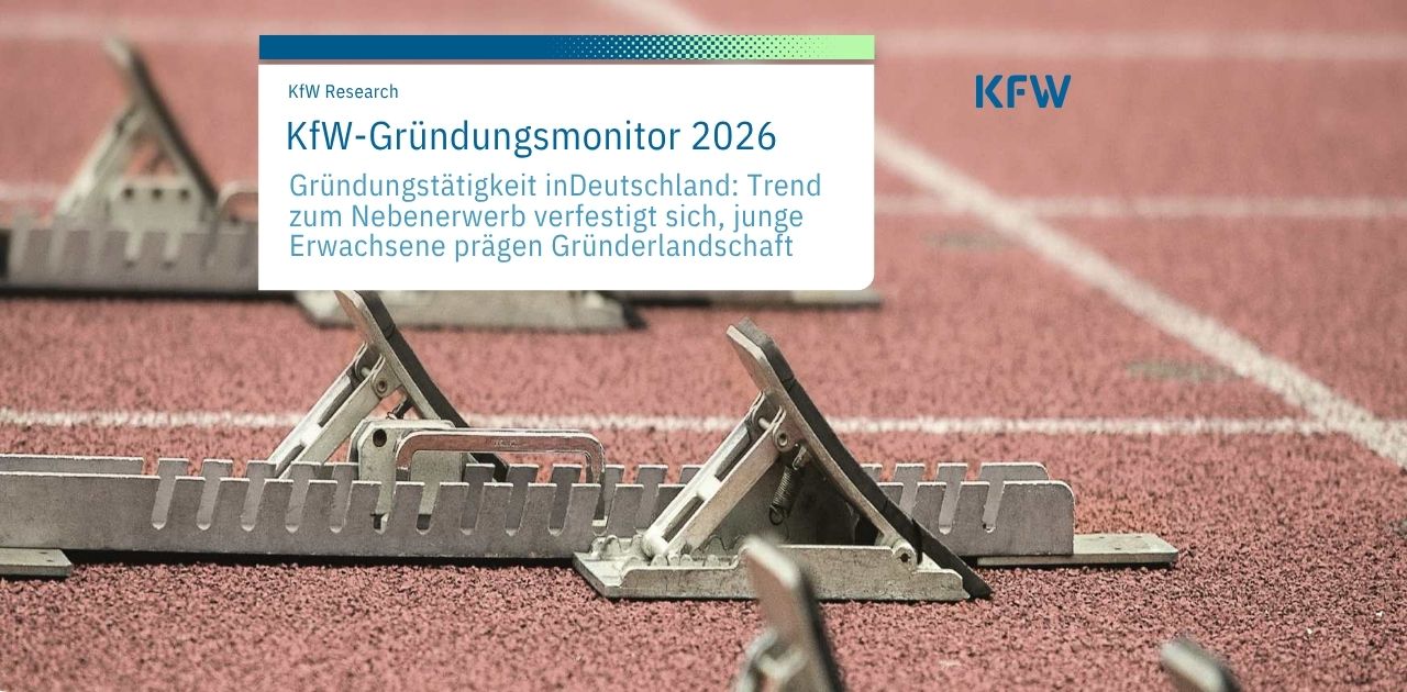 KfW‑Gründungsmonitor 2026 Titelbild Studie Existenzgründung Deutschland