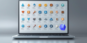 Symbolbild für Plattformen-Steuertransparenzgesetz: Laptop mit Onlineshop-Angeboten auf dem Display