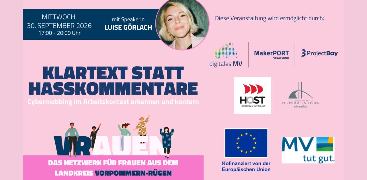 VRauen: Klartext statt Hasskommentare - Cybermobbing im Arbeitskontext erkennen und kontern