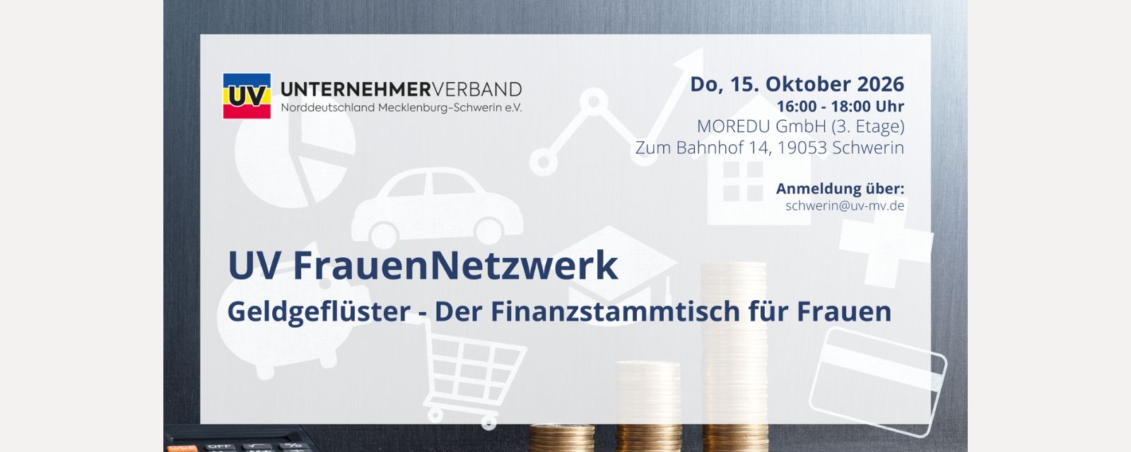 UV FrauenNetzwerk „Geldgeflüster – Der Finanzstammtisch für Frauen“ – Immobilien